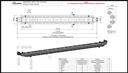4RTHDLB Heavy duty roofbar incl mounting hardware - 1200mm - per piece (for awning or rooftop tent fitment)