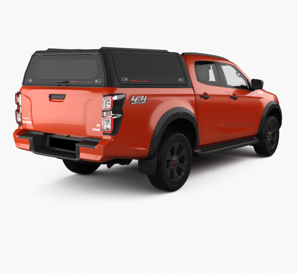 Isuzu D-Max 2020-2024 DC Xpedition Matt Black - lift-up panels & lift up rear window