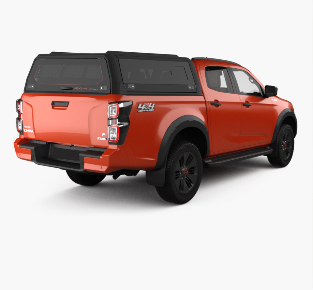 Isuzu D-Max 2020-2024 DC Xtreme Matt Black - lift-up windows & lift up rear window