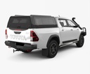 Toyota Hilux 2016-2025 DC Xtreme Matt Black - lift-up windows & lift up rear window