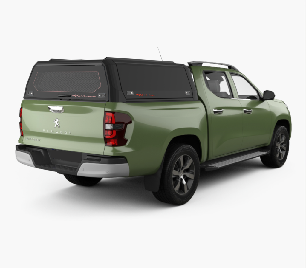 Peugeot Landtrek 2000 DC Xpedition Matt Black - lift-up panels & lift up rear window