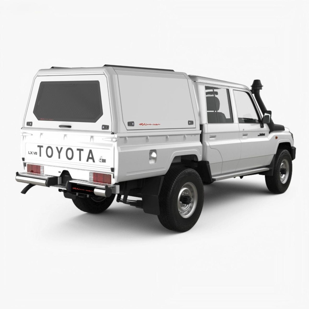 Toyota Landcruiser 2016 DC Xpedition Matt White - lift-up panels & lift up rear window