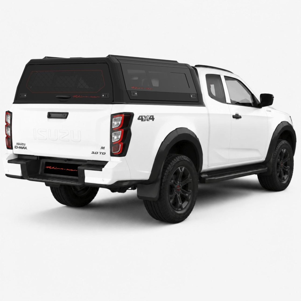 Isuzu D-Max EC 2025- Xtreme Matt Black -lift-up windows & lift up rear windows