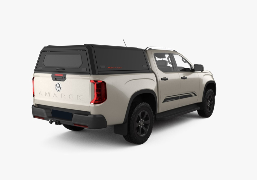 Volkswagen Amarok 2023- DC - LX - Matt Black- lift-up panels & lift up rear window