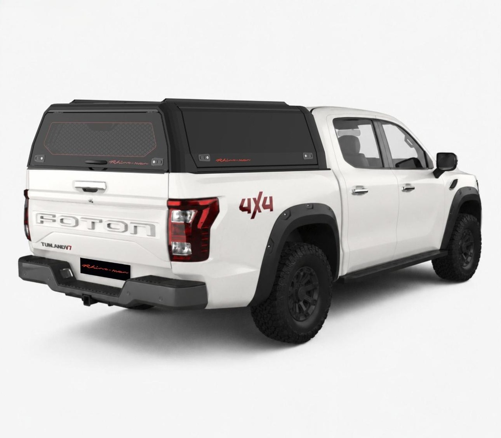 Foton Tunland V7 & V9 2026- DC - Xpedition Matt black - Lift-up panels & Lift-up rear window