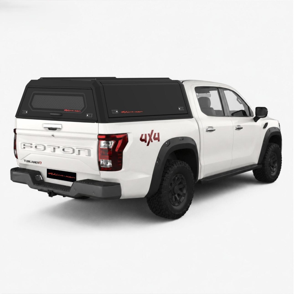 Foton Tunland V7 & V9 2026- DC - LX Matt black - Lift-up panels & Lift-up rear window
