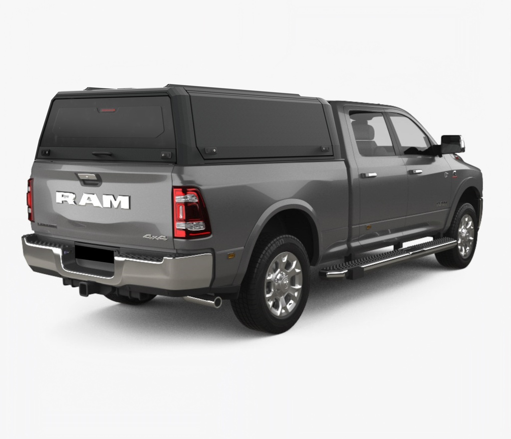 Ram 2500 (Gen 5) 2019- 6.4 Ft Xpedition Matt Black - lift-up panels & lift up rear window