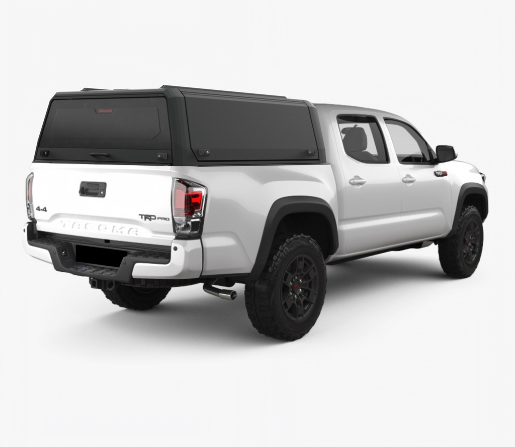 Toyota Tacoma 2016-2023 5 Ft Xpedition Matt Black - lift-up panels & lift up rear window