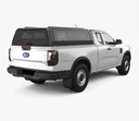 Ford Ranger 2023 EC Xtreme Matt Black - lift-up windows & lift up rear window
