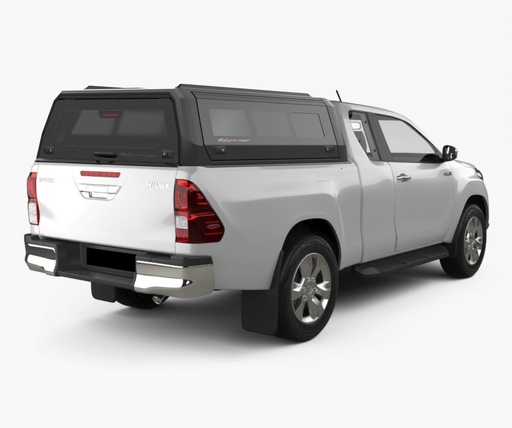 [369053] Toyota Hilux 2016-2025 EC Xtreme Matt Black - lift-up windows & lift up rear window