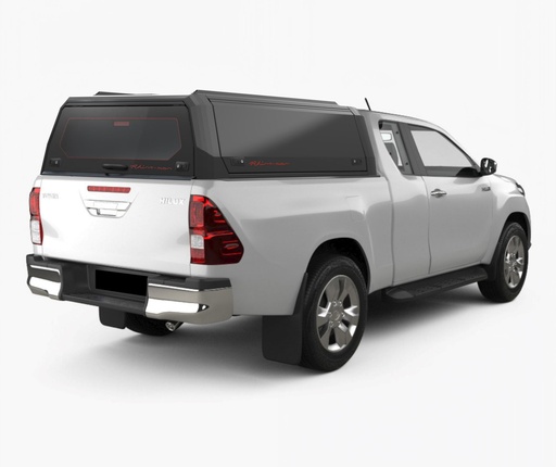 [369054] Toyota Hilux 2016-2025 EC Xpedition Matt Black - lift-up panels & lift up rear window