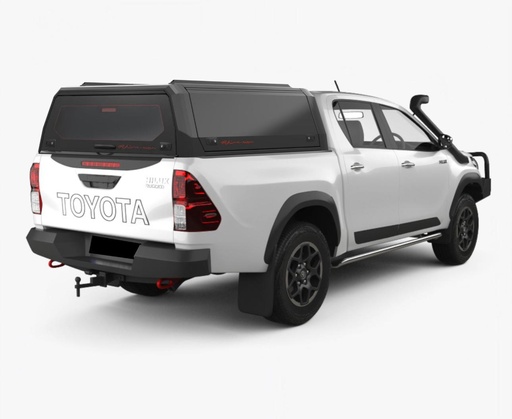 [369055] Toyota Hilux 2016-2025 DC Xpedition Matt Black - lift-up panels & lift up rear window