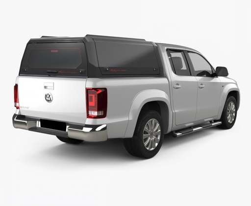 [370701] Volkswagen Amarok 2010 - 2022 DC Xpedition Matt Black - lift-up panels & lift up rear window