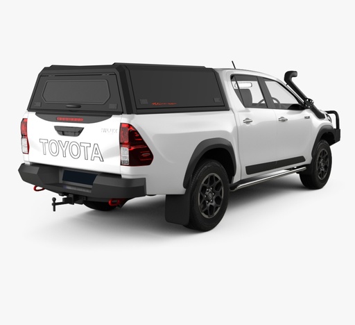 [382198] Toyota Hilux 2016-2025 DC - LX - Matt Black ( Lift-up panels & Lift-up rear window)