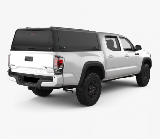 [373258] Toyota Tacoma 2016-2023 5 Ft Xpedition Matt Black - lift-up panels & lift up rear window