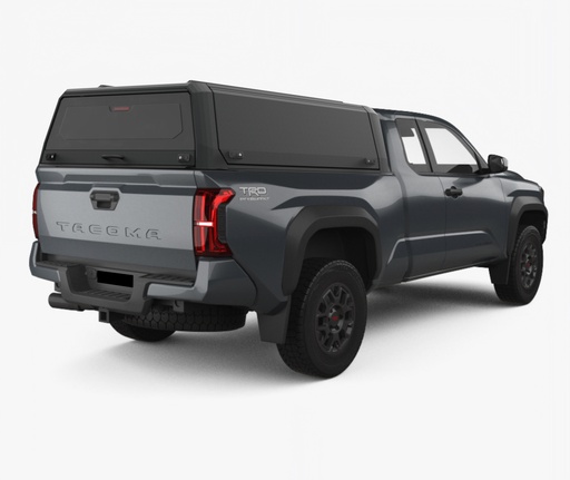 [373259] Toyota Tacoma 2016-2023 6 Ft Xpedition Matt Black - lift-up panels & lift up rear window