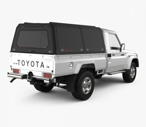 [373264] Toyota Landcruiser 2007 - 2023 SC Xpedition Matt Black - lift-up panels & lift up rear window