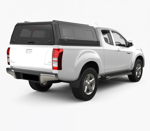 [373270] Isuzu D-Max EC 2020-2024 Xtreme Matt Black -lift-up windows & lift up rear windows