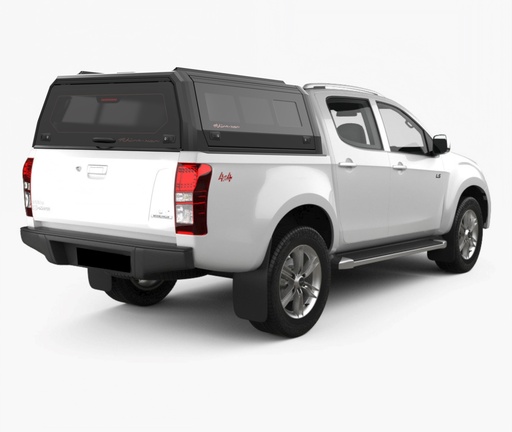 [373272] Isuzu D-Max 2012 - 2020 DC Xtreme Matt Black - lift-up windows & lift up rear window